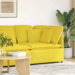 Modulaire hoekmodule bank met kussens 100 cm>vidaXL Sale