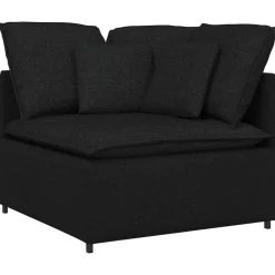 Accessoires Voor Stoelen En Banken*vidaXL Modulaire hoekmodule bank met kussens 100 cm Zwart