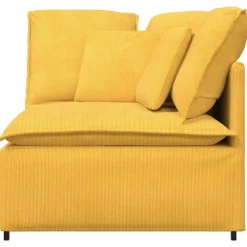 Accessoires Voor Stoelen En Banken*vidaXL Modulaire hoekmodule bank met kussens 100 cm Lichtgeel
