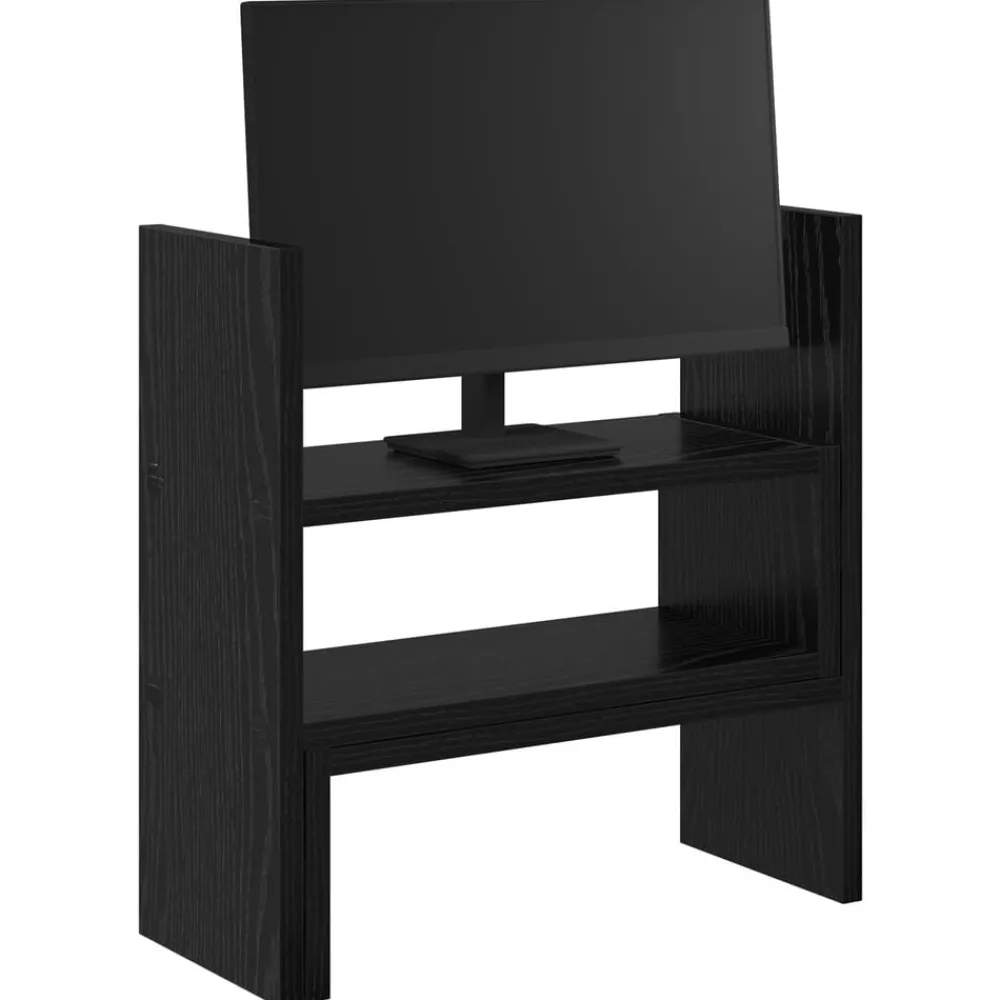 Monitor Bureau Stand 40 x 17 x 41 cm Bewerkt hout>vidaXL Online