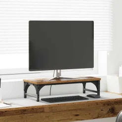 Monitor Stand 55 x 23 x 14 cm Bewerkt hout>vidaXL Outlet