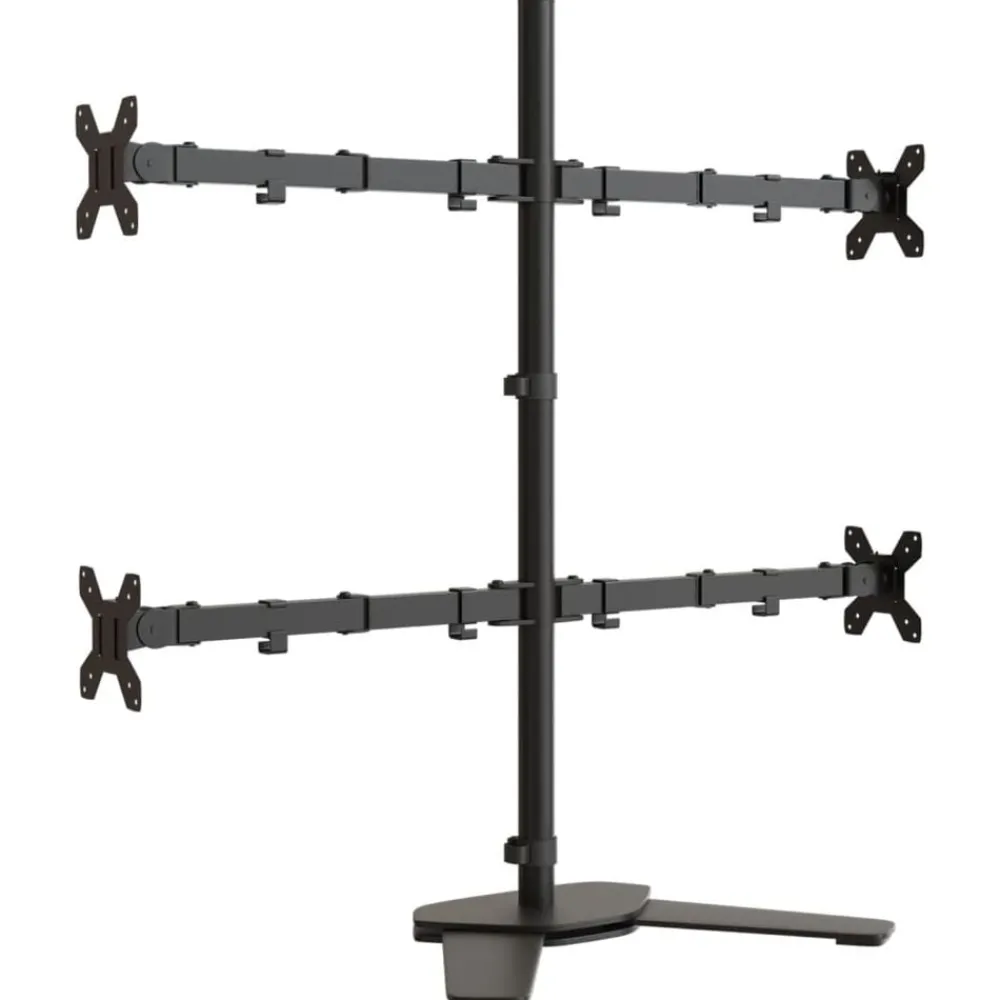 Elektronica*vidaXL Monitorbeugel VESA 75/100 mm zwart staal