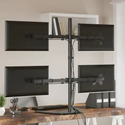 Elektronica*vidaXL Monitorbeugel VESA 75/100 mm zwart staal