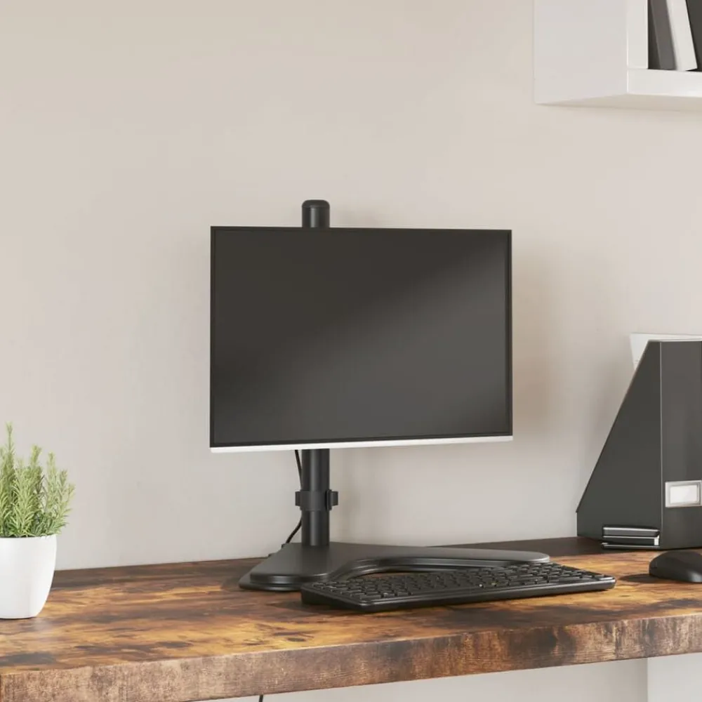 Elektronica*vidaXL Monitorbeugel VESA 75/100 mm zwart staal