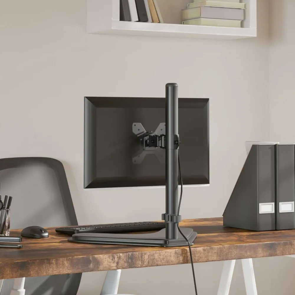 Elektronica*vidaXL Monitorbeugel VESA 75/100 mm zwart staal
