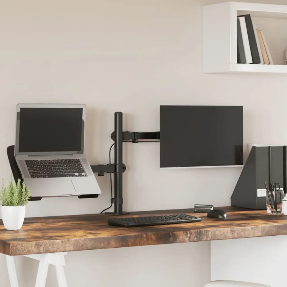 Monitorbeugel VESA 75/100 mm zwart staal>vidaXL Clearance