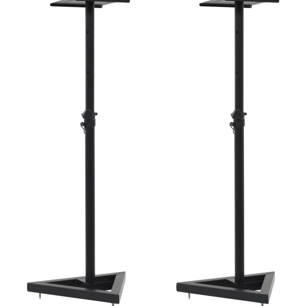 Elektronica*vidaXL Monitorspeakerstandaards 2 st staal zwart