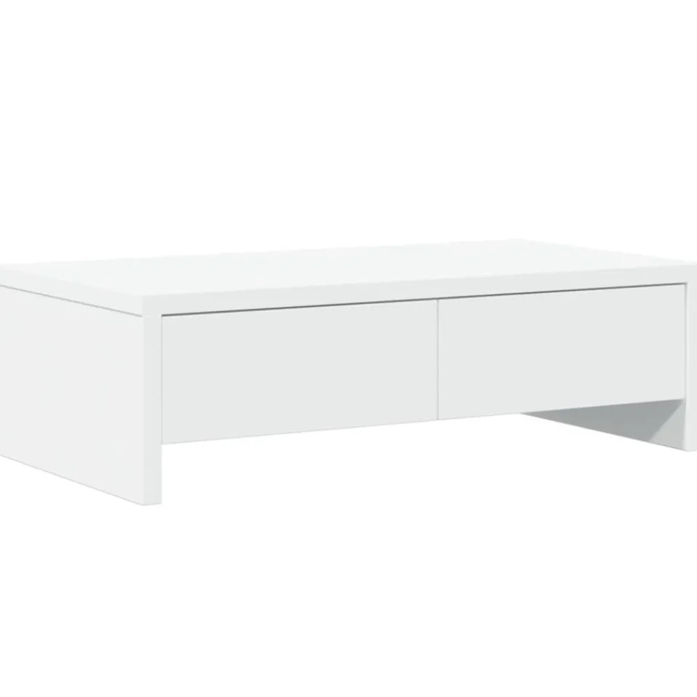 Monitorstandaard met lades 50x27x15 cm bewerkt hout>vidaXL Clearance