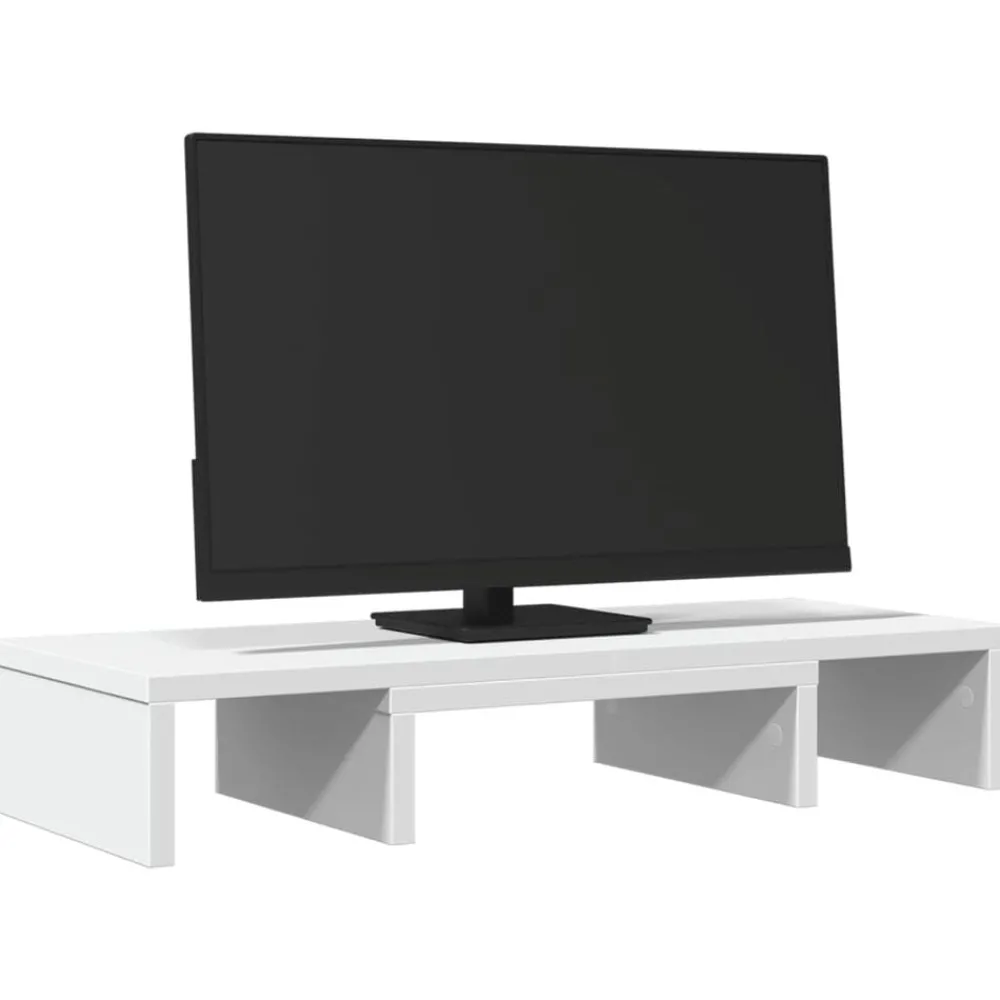 Monitorstandaard verstelbaar 60x24x10,5 cm bewerkt hout>vidaXL Sale