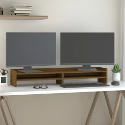Monitorstandaard 100x24x16 cm massief grenenhout><noscript><img width=