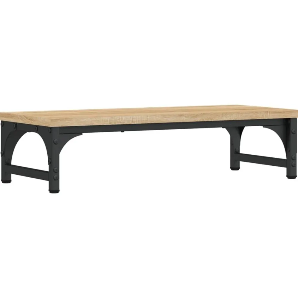 Monitorstandaard 55x23x14 cm bewerkt hout kleurig>vidaXL Discount