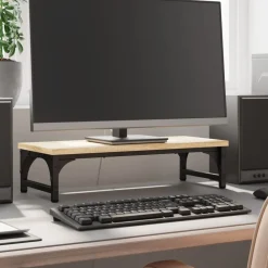 Monitorstandaard 55x23x14 cm bewerkt hout kleurig>vidaXL Discount
