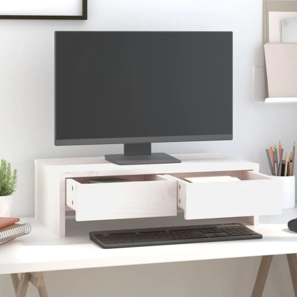 Monitorstandaard 50x27x15 cm massief grenenhout>vidaXL Outlet