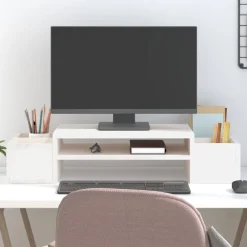 Monitorstandaard 70x27,5x15 cm massief grenenhout>vidaXL