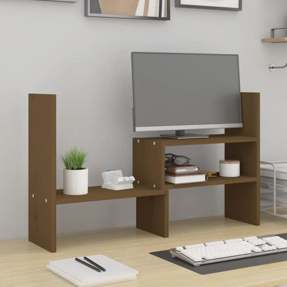 Monitorstandaard (39-72)x17x43 cm grenenhout>vidaXL Sale