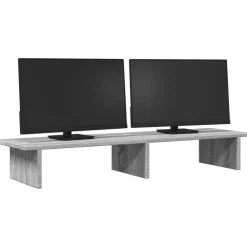 Monitorstandaard 100x27x15 cm bewerkt hout eiken><noscript><img width=