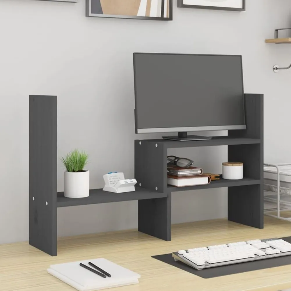 Monitorstandaard (39-72)x17x43 cm massief grenenhout>vidaXL Sale