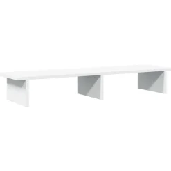 Elektronica*vidaXL Monitorstandaard 100x27x15 cm bewerkt hout Wit