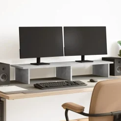 Monitorstandaard 100x27x15 cm bewerkt hout>vidaXL Outlet