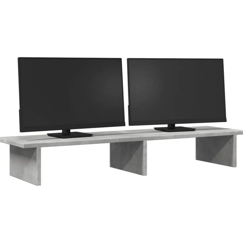 Monitorstandaard 100x27x15 cm bewerkt hout>vidaXL Outlet