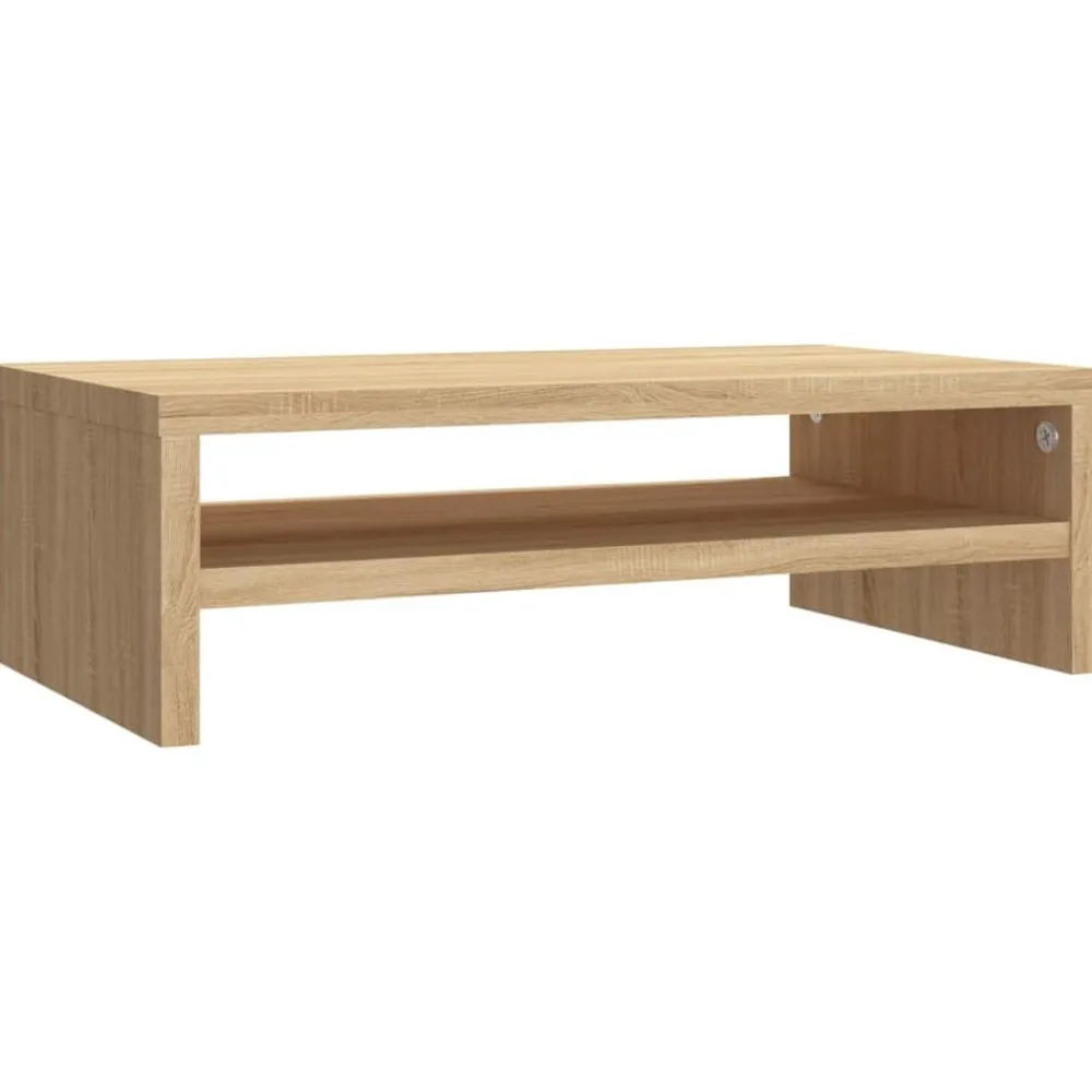 Tv-Meubels*vidaXL Monitorstandaard 42x24x13 cm bewerkt hout kleurig Sonoma eiken