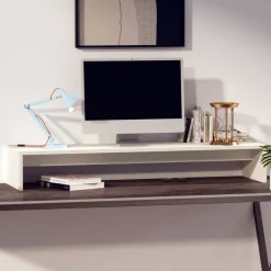 Monitorstandaard 100x27x15 cm massief grenenhout><noscript><img width=