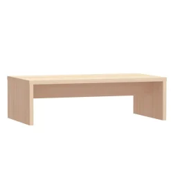 Elektronica*vidaXL Monitorstandaard 50x27x15 cm massief grenenhout Naturel