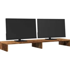 Monitorstandaard 100x27x10 cm bewerkt hout kleurig><noscript><img width=