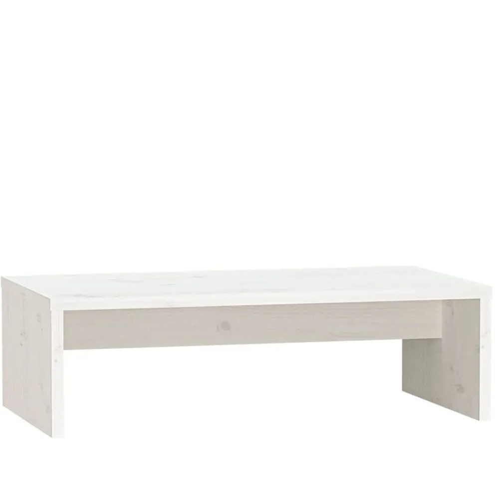 Elektronica|Tv-Meubels*vidaXL Monitorstandaard 50x27x15 cm massief grenenhout Wit