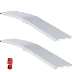 Motorcycle Ramp 680 kg 2 pcs Zilver 205 x 28 x 5 cm Aluminium>vidaXL Hot