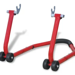 Garageuitrusting & Gereedschap*vidaXL Motorfiets achterwiel standaard rood