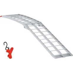 Voertuigonderdelen & -Accessoires*vidaXL Motorfietshelling Zilver 180 x 28 x 5 cm Aluminium