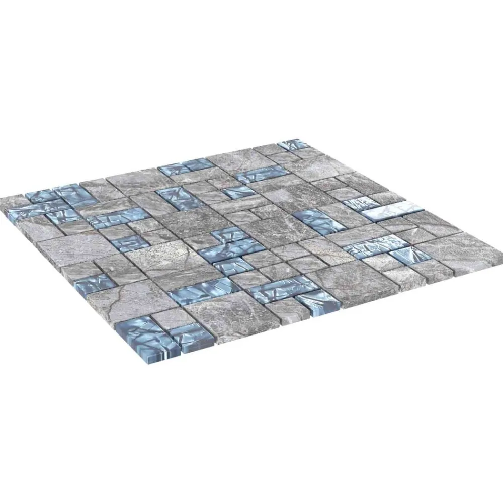 Mozaïek Tegel 11 pcs 50 x 50 cm Glas>vidaXL