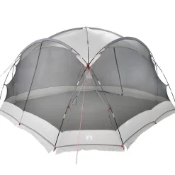 Buitensport*vidaXL Muskietentent 434 x 434 x 230 cm Polyester en Glasvezel Grijs