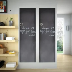 Kantoorartikelen*vidaXL Muursticker krijtbord 2 rollen met krijtjes 0,45x2 m