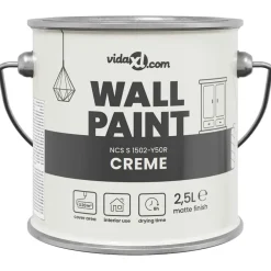 Muurverf Bruin 2,5 L Wandprint>vidaXL