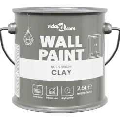 Muurverf Grijs 2,5 L Wandprint>vidaXL Discount