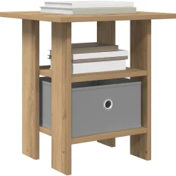 Tafels*vidaXL Nachtkastje 2 pcs Artisan Eiken 41 x 40 x 45 cm Bewerkt hout artisanaal eikenkleurig