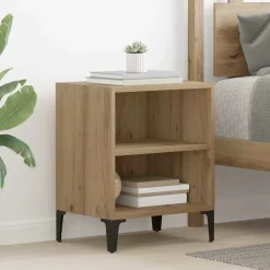 Nachtkastje Artisan Eiken 40 x 30 x 50 cm Bewerkt hout>vidaXL Hot