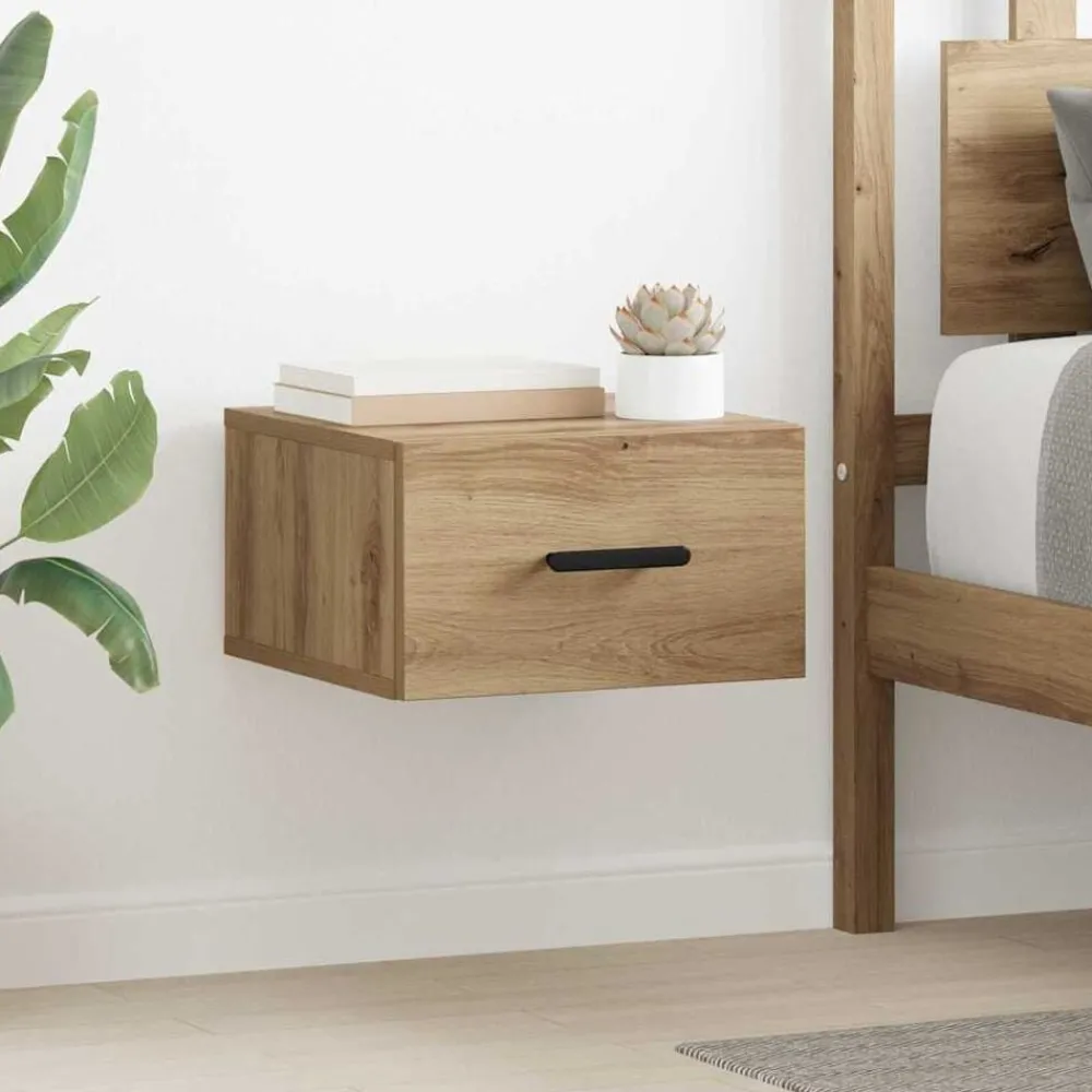 Nachtkastje Artisan Eiken 35 x 35 x 20 cm Bewerkt hout>vidaXL Sale