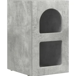 Tafels*vidaXL Nachtkastje Beton Grijs 29,5 x 33,5 x 50 cm Bewerkt hout Betongrijs