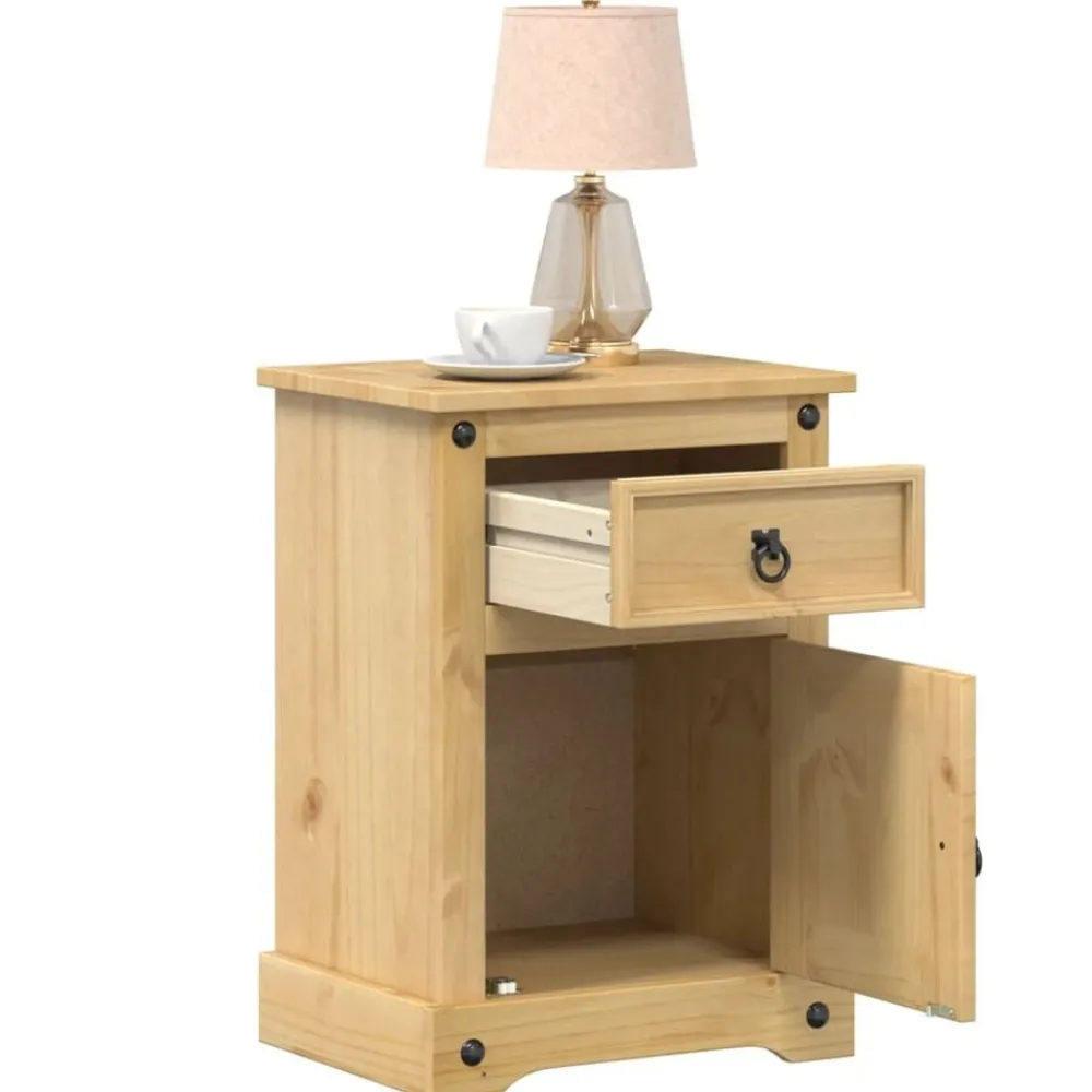 Nachtkastje Corona 45x35x64 cm massief grenenhout>vidaXL Online