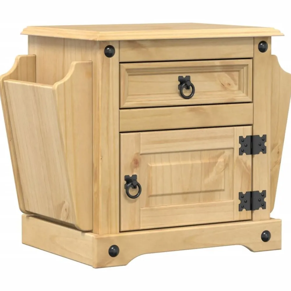 Nachtkastje Corona 45x35x47,5 cm massief grenenhout>vidaXL Hot