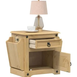 Nachtkastje Corona 45x35x47,5 cm massief grenenhout>vidaXL Hot