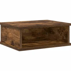 Tafels*vidaXL Nachtkastje 40 x 31 x 15 cm Bewerkt hout Gerookt eiken