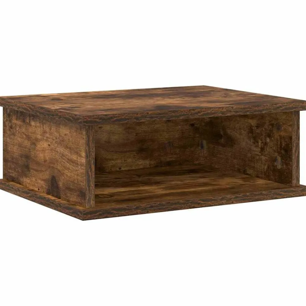 Tafels*vidaXL Nachtkastje 40 x 31 x 15 cm Bewerkt hout Gerookt eiken