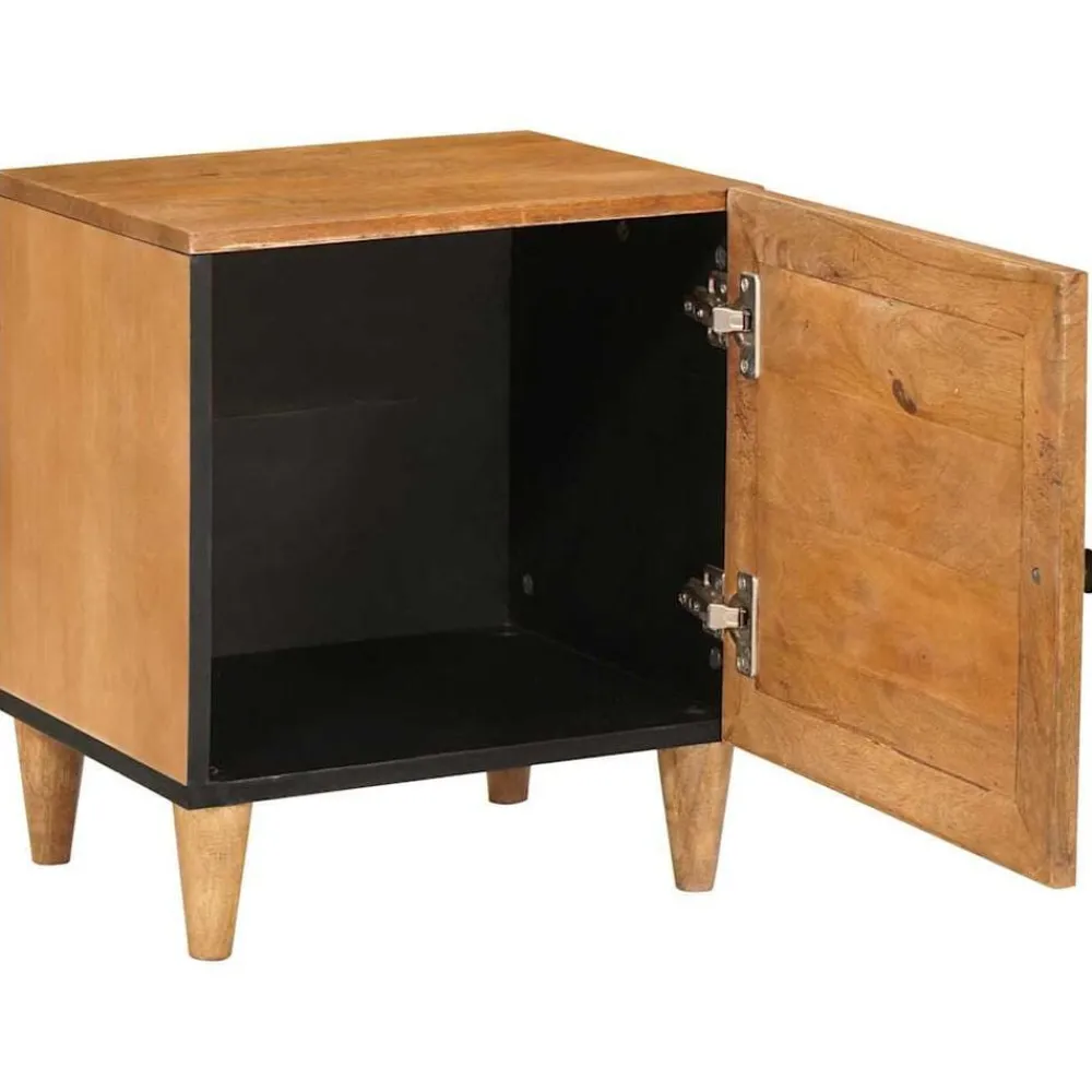 Nachtkastje Licht Bruin 40 x 33 x 46 cm Massief acaciahout>vidaXL Discount