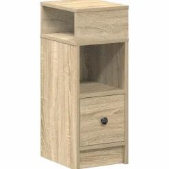 Nachtkastje met lade 25x31x66 cm kleurig>vidaXL