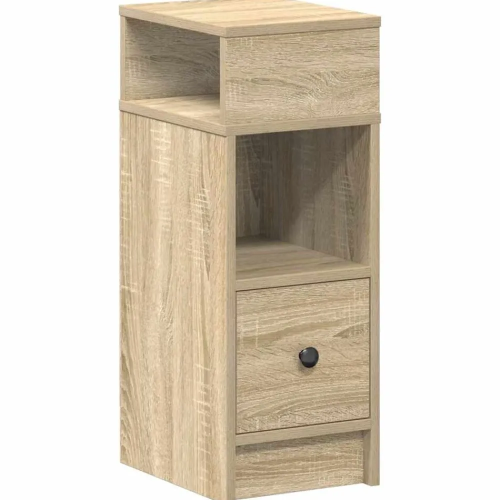 Nachtkastje met lade 25x31x66 cm kleurig>vidaXL