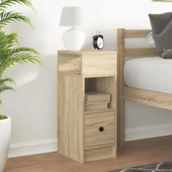 Nachtkastje met lade 25x31x66 cm kleurig><noscript><img width=